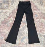 Aeropostale High Waist Ribbed Studio Flare Leggings