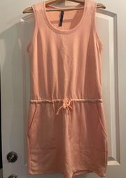 Peach Dress With Pockets