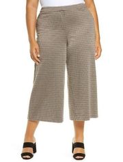 Vince Camuto Womens Multicolor Heritage Check Wide Leg Pant