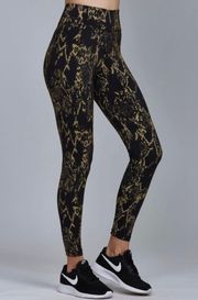 Reflective Black & Gold Cobra Legging