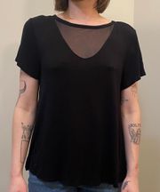 Sheer Panel Cutout Top