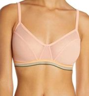 Madewell RETRO MESH BRALETTE IN FADED PEACH XS