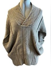 Anthropologie Kenji XS Oversized Shawl Collar Open Hem Cozy Wool Blend Sweater