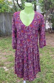 Garnet Hill Casual Boho Dress Size 8