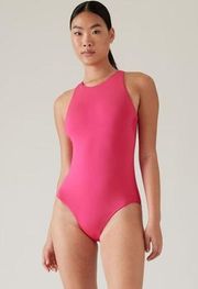 New ATHLETA S Maldives One Piece Swimsuit Pink Women's Size Small