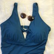 New Blue One Piece Swimsuit