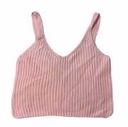 NEW  Knit Light Pink Cropped Tank