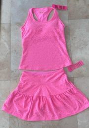 Asana Bra Tank and Gardenia Skort Set