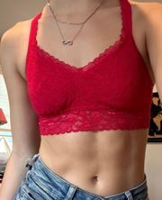 DKYN red lace bralette 