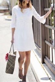 Sanctuary Eyelet Inset White Dress Size Medium