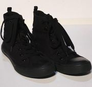 Classic High Top for Hip Hop - black - non-marking sole - Med width - EUC size 7