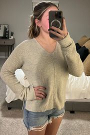 Waffle Gray Sweater