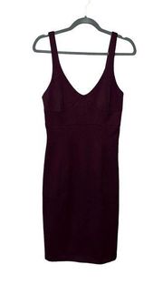 Aritzia Babaton Bodycon Corset Plum Eggplant Dress Size 6