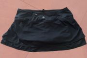Mini Black Cinch Athletic Skort Skirt