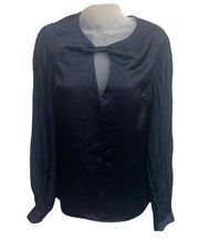 NWT Adelyn Rae Silky Sheer Sleeve Blouse