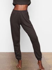 Dark Chocolate waffle knit minimalist loungewear joggers Size XS 🤎