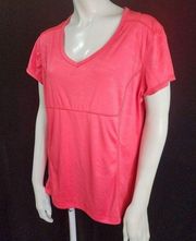 Tek Gear Pink Short Sleeve Tee Shirt (XL)