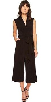 Catherine Catherine Malandrino V-Neck Wide Leg Jumpsuit - Black