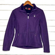 Spyder Fleece Full Zip Purple Jacket Size Small