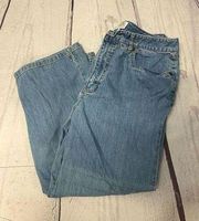 1406-Talbots size 8 cropped jeans