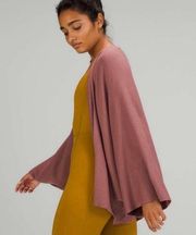 Lululemon Cashlu Knit Textured Wrap Spiced Chai Size M/L? Cashmere Blend