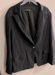 NEW YORK & COMPANY Women’s Black Single Button Blazer Jacket Size XL