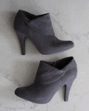 | Gray Folded Bootie