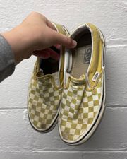 Vans Checkerboard Classic Slip On Shoes