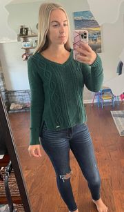 Green  Sweater
