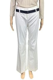 The Limited Womens Cassidy Fit Flare Leg Dress Pants Ivory Black Size 0