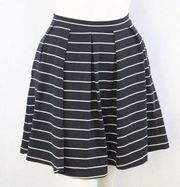 Cynthia Rowley pleated striped skater skirt