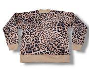 . Sweatshirt Size XXS Nordstrom Pullover Sweatshirt Leopard Print Animal Print