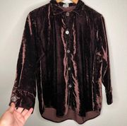 CP Shades button down shirt brown small