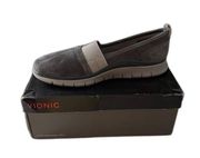 Vionic Fresh Kristi Charcoal Slip On Shoe Suede Casual Comfort - 11