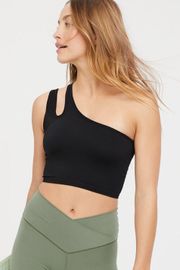 Aerie Offline One Shoulder Longline Sports Bra