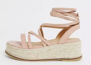 Tie Up Platform Sandals