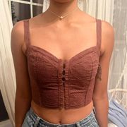 Brown Tilly’s crop top