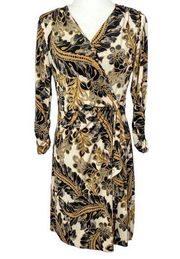 Etcetera Classic Faux Wrap Dress, EUC, Size 4, MSRP $258