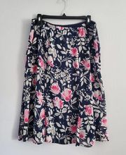 Notations Floral Midi Maxi Skirt L