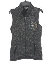 Reba Renewable Energy Buyers Alliance Heather Gray Zip Fleece Vest Womens Small
