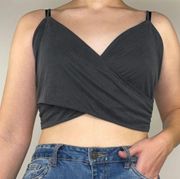 Victoria’s Secret crossover design cropped ribbed top size medium