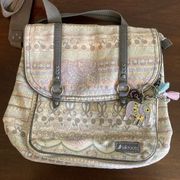 Women's  Bag Backback, Gray/Pink/Blue, Very Good