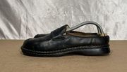 Cherokee Black Leather Slip On Loafers Women’s Sz 10