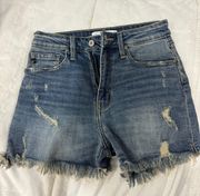 Kancan Blue Denim Shorts