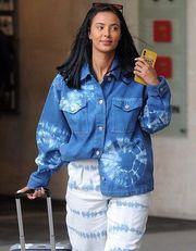 NEW BDG Blogger Fav Oversized Blue Tie-dye Denim Shirt Jacket New without tag