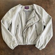 Vigoss Women's Taupe Double Zip Light Weight Jacket / Size Small