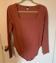 Old Navy Long Sleeve Square Neckline Bodysuit NWT