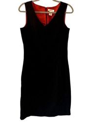 ISAAC MIZRAHI for Target Women's V-Neck Black Shift Sleeveless Dress Sz12