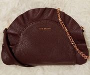 💕TED BAKER LONDON💕 Roseeyy Leather Ruffle Mini Crossbody Bag NWY