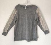 Flora Nikrooz Fall / Winter gray knit top women size small